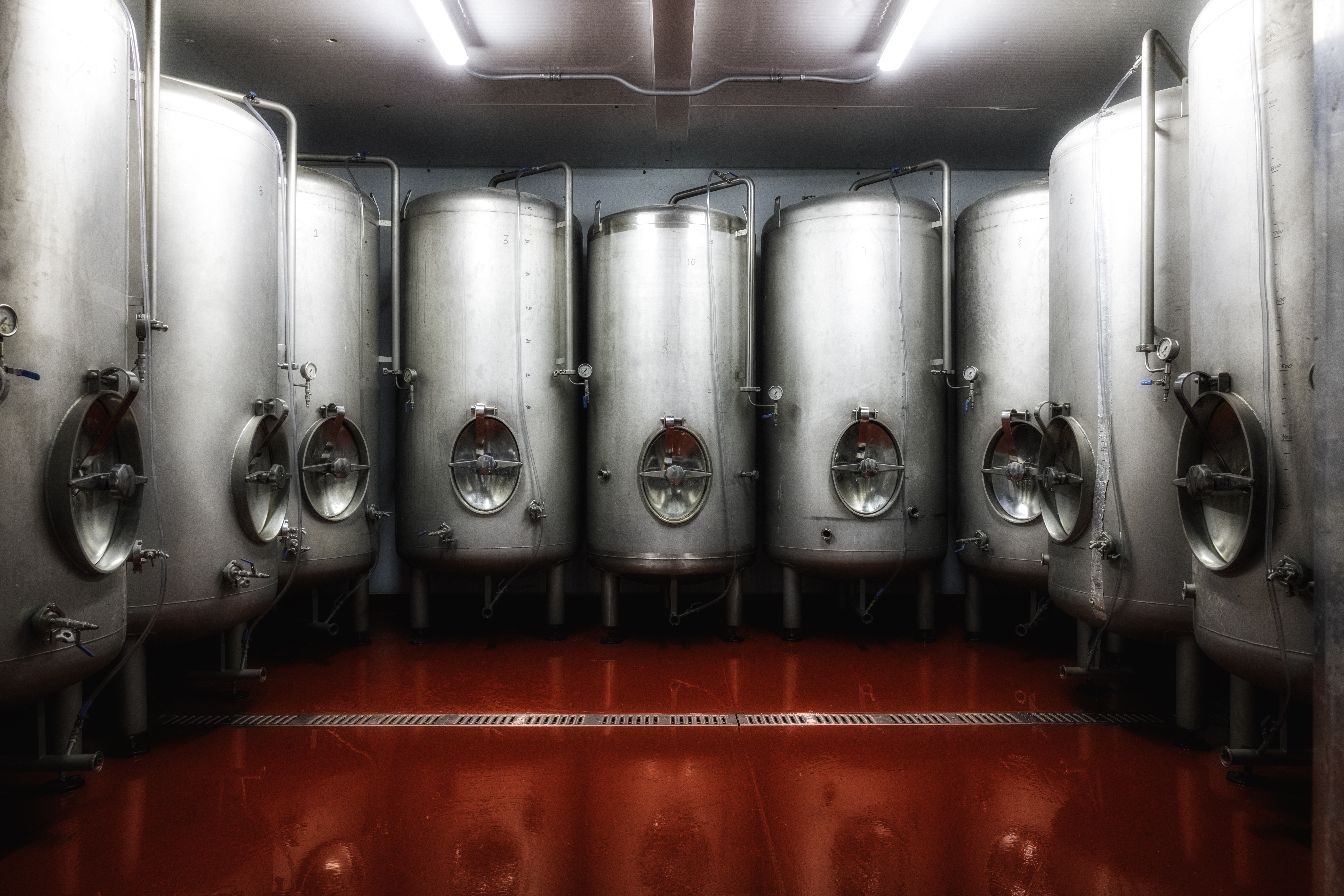 Brewery bright tanks